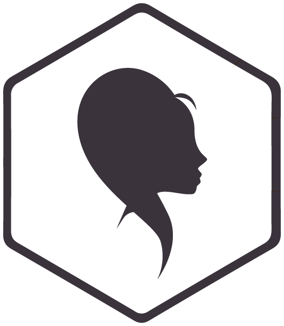 Icon Frauenkopf